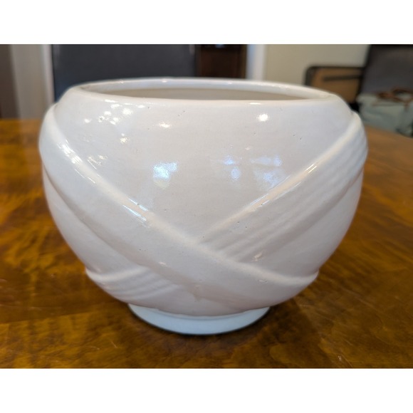 Zanesville Pottery Other - Vintage White Glazed Zanesville Art Pottery Planter Jardiniere